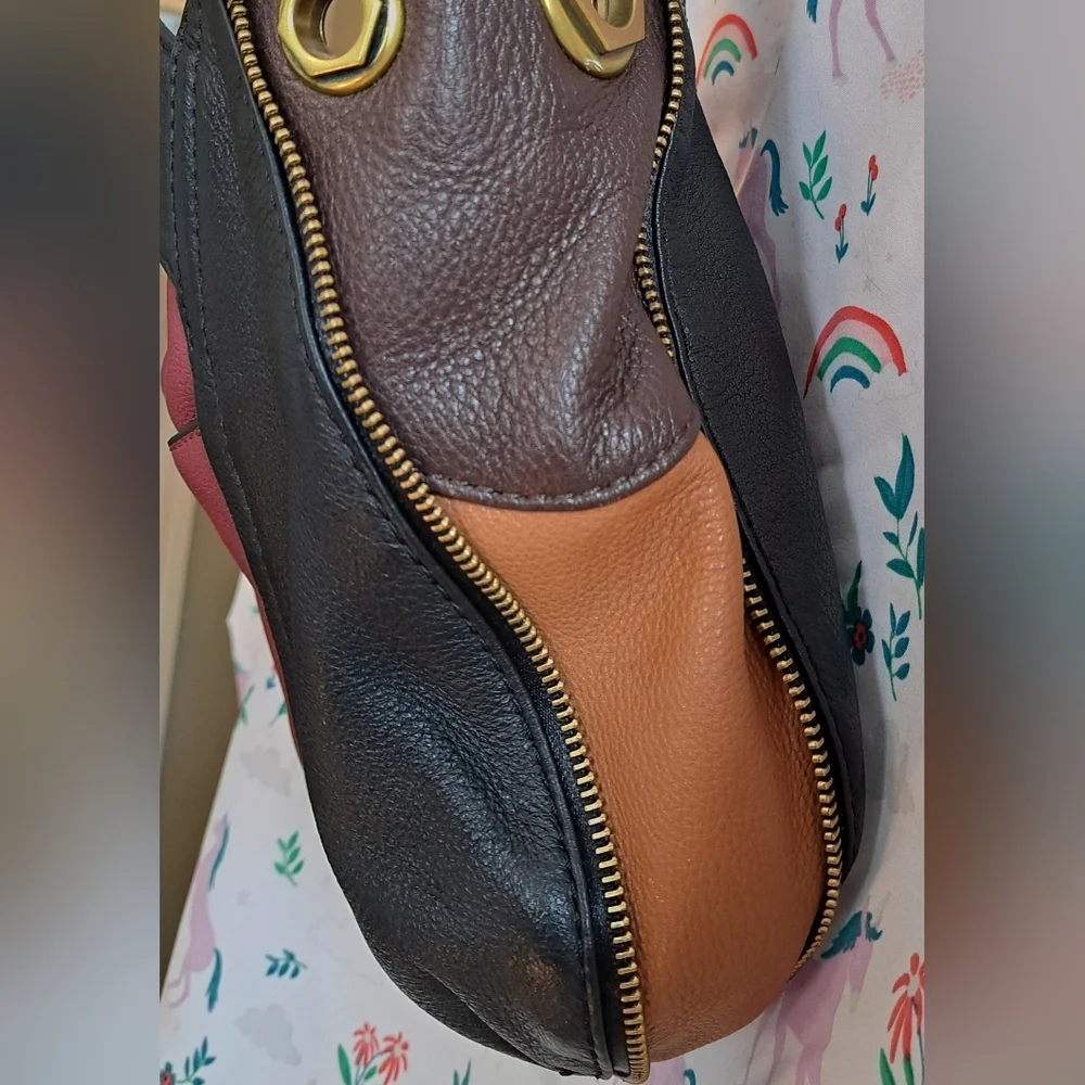 orYANY Black and Burgundy Hobo Bag